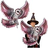 FZR Legend 2Pcs Magical Wizard Owl Balloons Birthday Party Decorations, 40 inch Owls Balloons for Kids Halloween Party