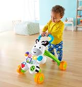 Fisher-Price Learn with Me Zebra Walker First Steps Baby Walker UK English view 2