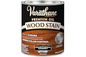 Rust-Oleum Varathane 211722H Premium Wood Stain, Quart, Traditional Cherry