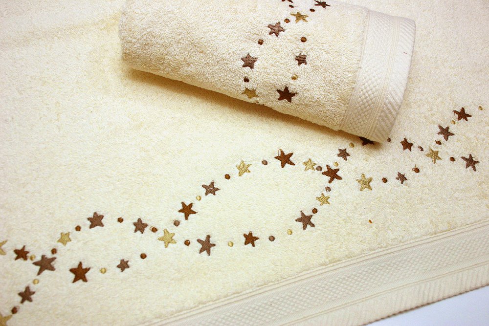 Juego de toallas bordadas | Toallas de baño y de playa de calidad