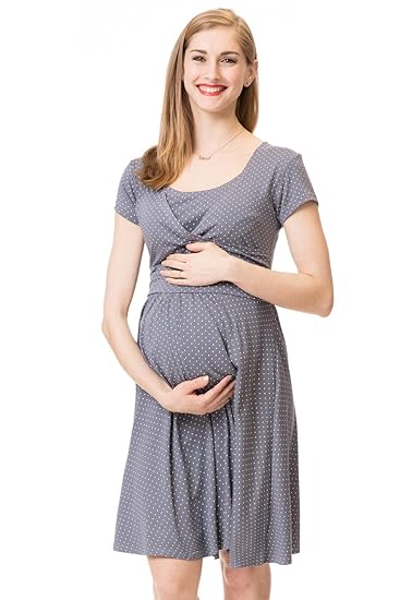 GoFuture Damen Umstandskleid Stillkleid 3in1 Roma GF1042