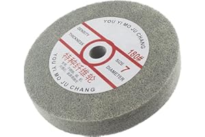 JUNLIXN 𝐉𝐔𝐍𝐋𝐈𝐗𝐍 8" x 1" Fiber Buffing Wheel - 5/8 Inch Arbor Fiber Polishing Wheel 180 Grit Aluminum Buffing Wheels for Bench Grinder (7P)