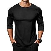 JEMLDL Men's 3/4 Sleeve Baseball T Shirts Raglan Tops | Crew Neck,Casual,Moisture Wicking,High Stretch,Comfortable,Work,Workout,Gym,Athletic Tee