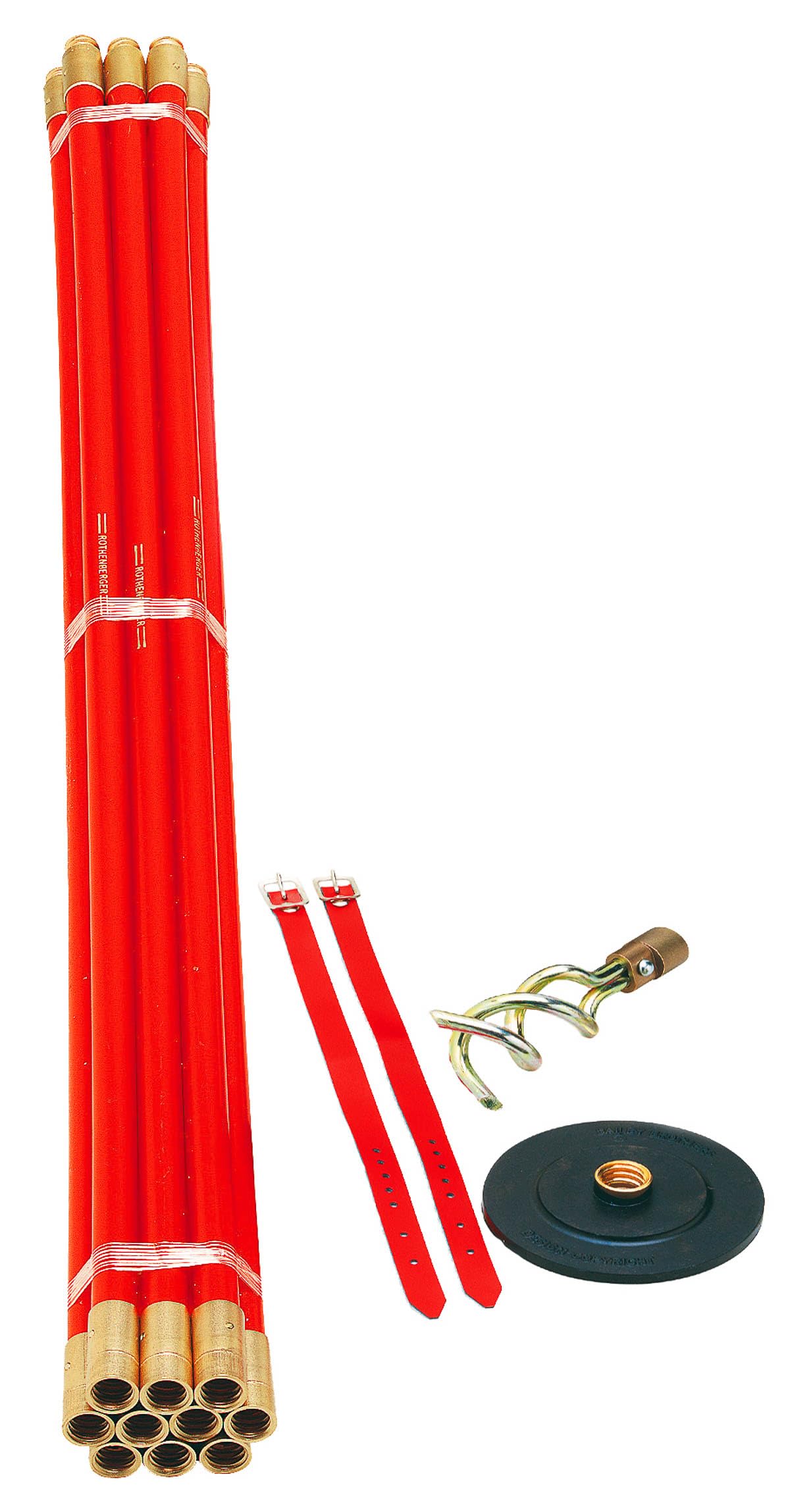 Rothenberger 130080 Set of 10 x Drain Rods, 2 Tools & Straps (Universal)
