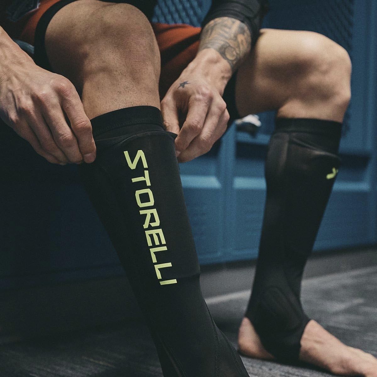 Storelli BodyShield Leg Guards | Protective Soccer Shin Guard Holders | Enhanced Lower Leg and Ankle Protection : Sports & Outdoors