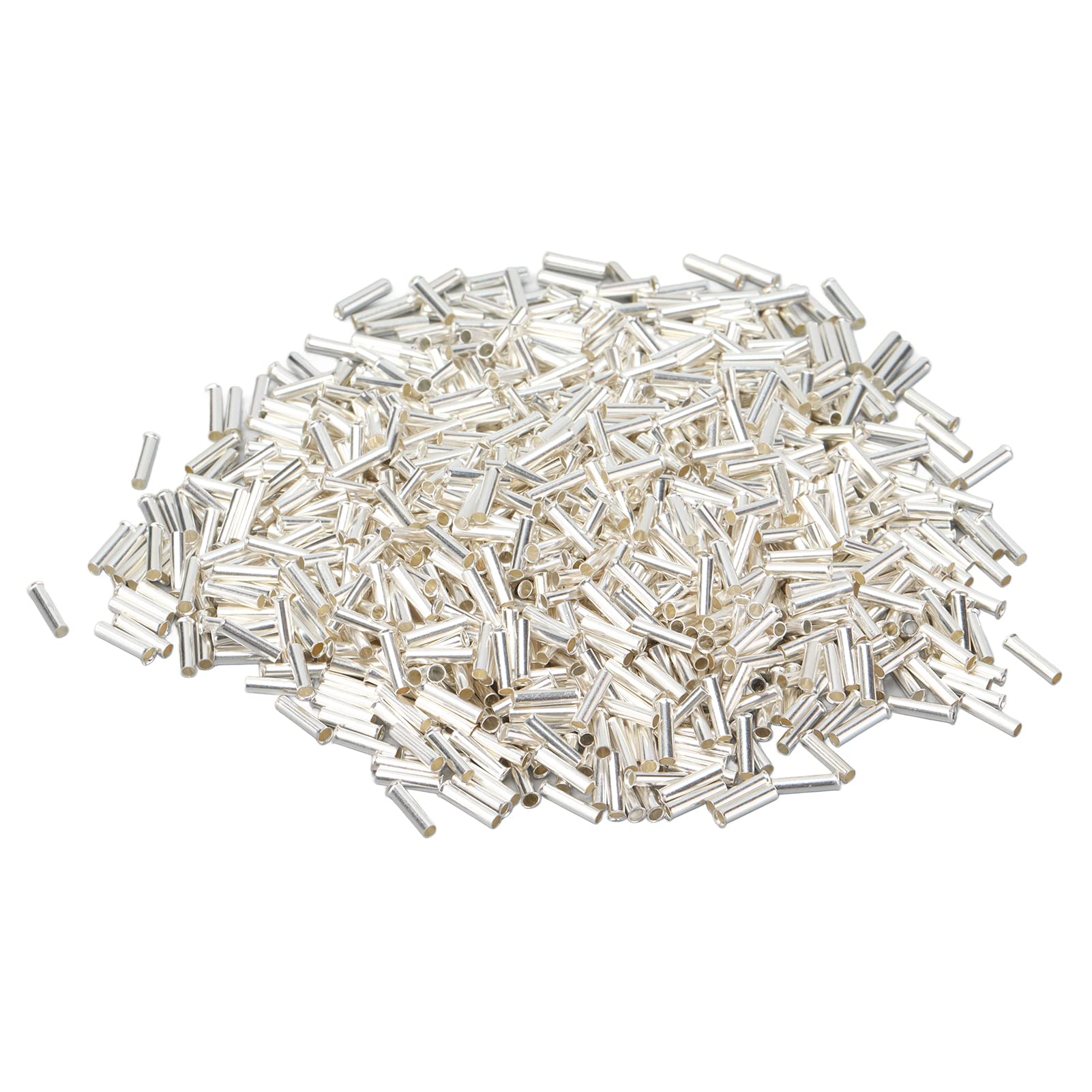 1000Pcs Wire Copper Crimp Fitting Ferrules Assortment Kit,2 Sizes 1.5mm² (AWG 16)/2.5mm² (AWG 14),Wire Ferrule Tinned Copper Crimp Connector for Electric Connectors(EN2508)