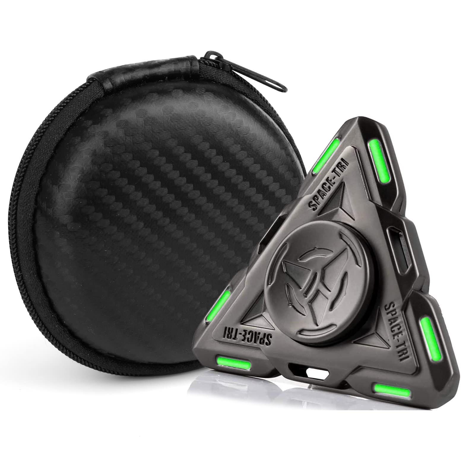 Photo 1 of Spaceship Fidget Spinner Absorb Solar Light Glow In The Dark Spinning Toys Sensory Gadget Finger Hand Spinner Metal With Luminous Light,Best Gift ADHD Anxiety Focus Party Favors Prizes for Kids Adults