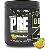 NutraBio STIM-Free PRE Workout for Men, New Formula | Laser Focus, Extreme Pumps | Performance, Endurance | 10g Citrulline, Beta Alanine, Nitrates, Nootropics, Electrolytes - 20 Servings Lemon Burst