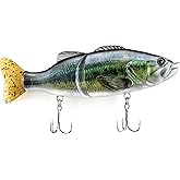 ods lure Fishing Lure Glide Bait Jointed Swimbait Artificial Fishing Bait with Hooks for Bass Trout Pike Walleye
