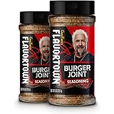 Guy Fieri's Flavortown Burger Joint Seasoning - Blend of Garlic, Onion, & Spices, Grill Seasoning for Beef & Hamburgers, BBQ Meat Rub for Grilling & Smoking - 6 oz (Pack of 2)