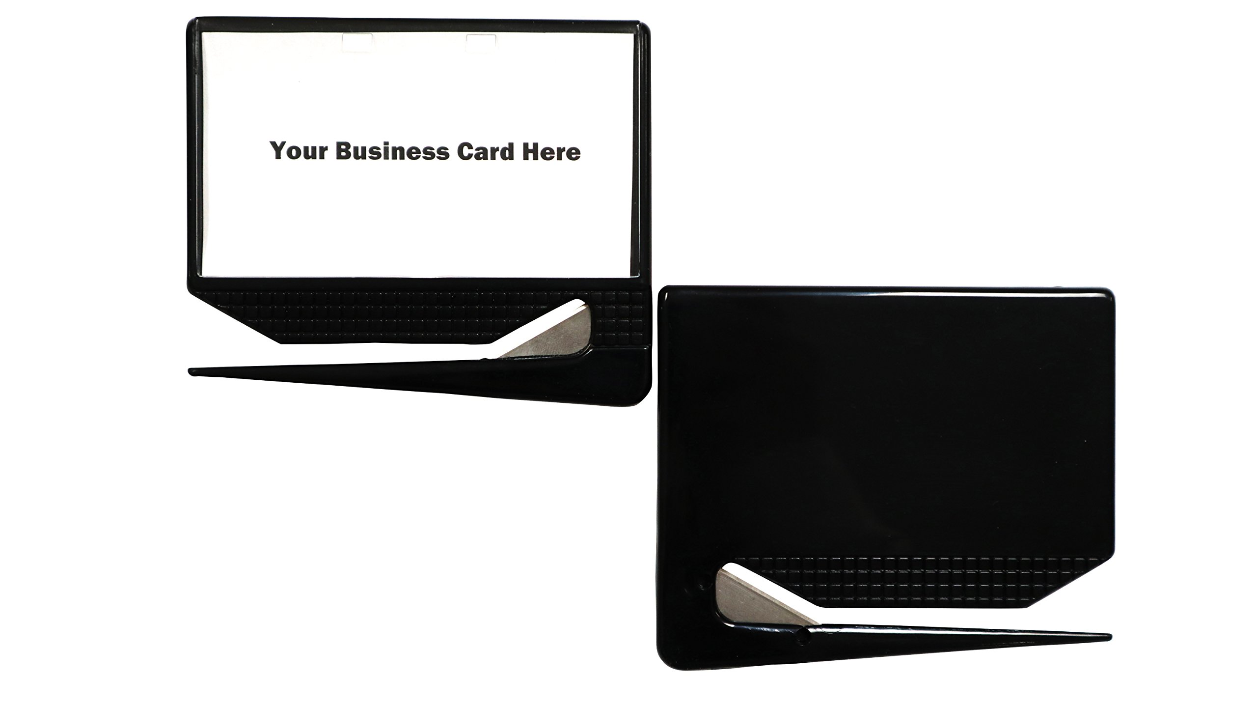 Fresh Kinetics Professional Business Card Letter Openers (25 pack) (Black) - Perfect for Business Advertising, Customer