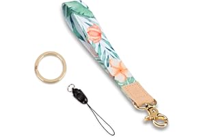 KAMT Key Phone Wristlet Strap, Hand Wrist Key Chain Lanyard with Ring, Cool Women Wrist Strap for Car Key, ID Badge, Wallet
