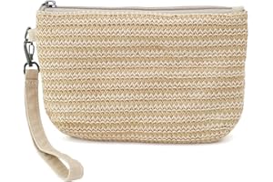 BBORGDC Small Wristlet Wallets for Women, Zip Clutch Bag with Wristlet Pouch, 3-Zipper Original Design