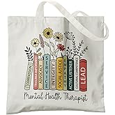 Veqzc Mental Health Canvas Tote Bag - Aesthetic Canvas Shoulder Bag for Women
