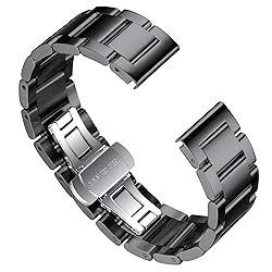BINLUN Thick Stainless Steel Watch Band Metal Heavy