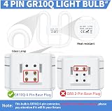 Liuyife GR10Q 4-Pin 16W CFL Lamp 13.3cm Square 3500K Non-Dimmable view 5