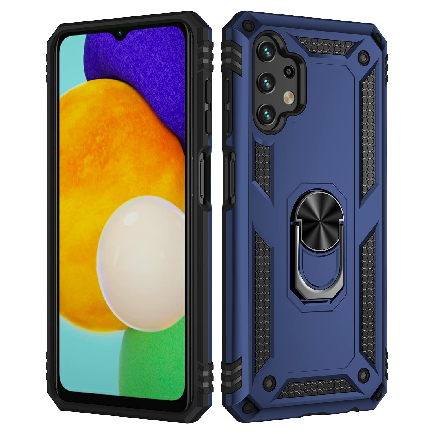 BestST Case Compatible with Huawei Y6 2018 Case, + Screen Protector, Rugged Armor Ultimate Anti Shock Dual Layer Full Body Protective Shockproof Bumper Cover,RoseGold — image 1