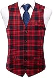 Hi-Tie Men's Suit Vest Tailored Collar Single