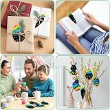 Vicloon Rainbow Scratch Art 48 Pcs Bookmarks with 24 Stylus & 48 Lanyards view 7