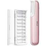 WLU Dermaplane Razor for Women Face, Dermaplaning Tool for Face Pure Pink | Facial Hair Remover with Sonic Edge Technology, 3 Speed Modes, LED Light, for Women Facial Exfoliation &amp; Peach Fuzz etc