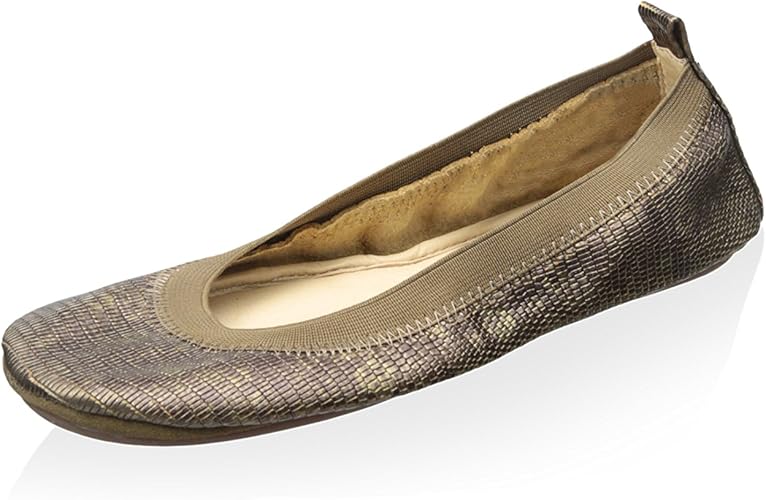 metallic flats womens