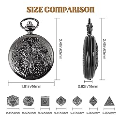 Banloga D&D Dice Set,7PCS Metal Dice for Dungeons