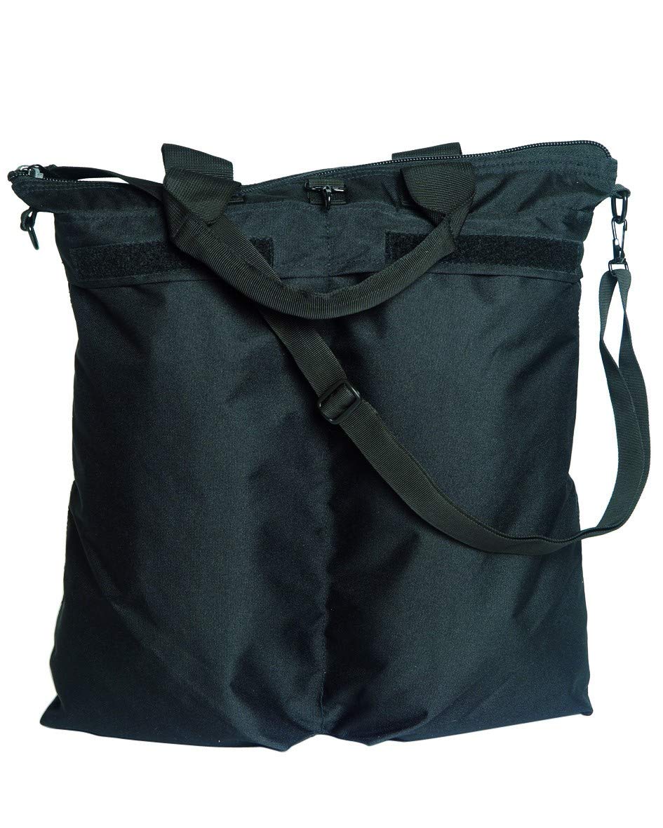 Mil-Tec Aviator Helmet Bag with Shoulder Strap, Black, 14