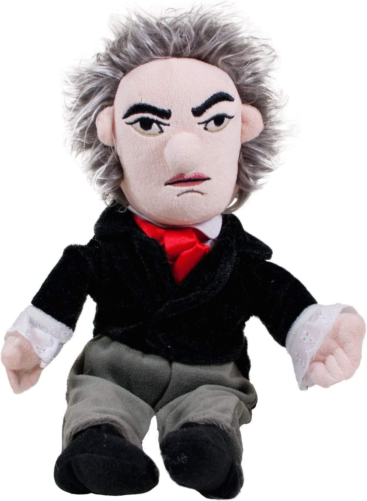 Ludwig van Beethoven Little Thinker - 11" Plush Doll for Kids and Adults - With Built in Music Box