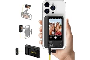 7RYMS Qshot V2 3.1' Wired Selfie Monitor Screen for iPhone & Android - 4K/60fps Output, Remote Control, 450nit Brightness,1/4