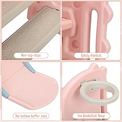 Nyeekoy 3 in 1 Toddler Slide, Kids Slide Climber