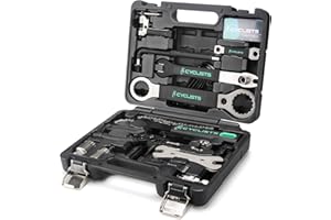 23 Piece Bike Tool Kit - Bicycle Repair Tool Box Compatible - Mountain/Road Bike Maintenance Tool Set with Storage Case (Blac