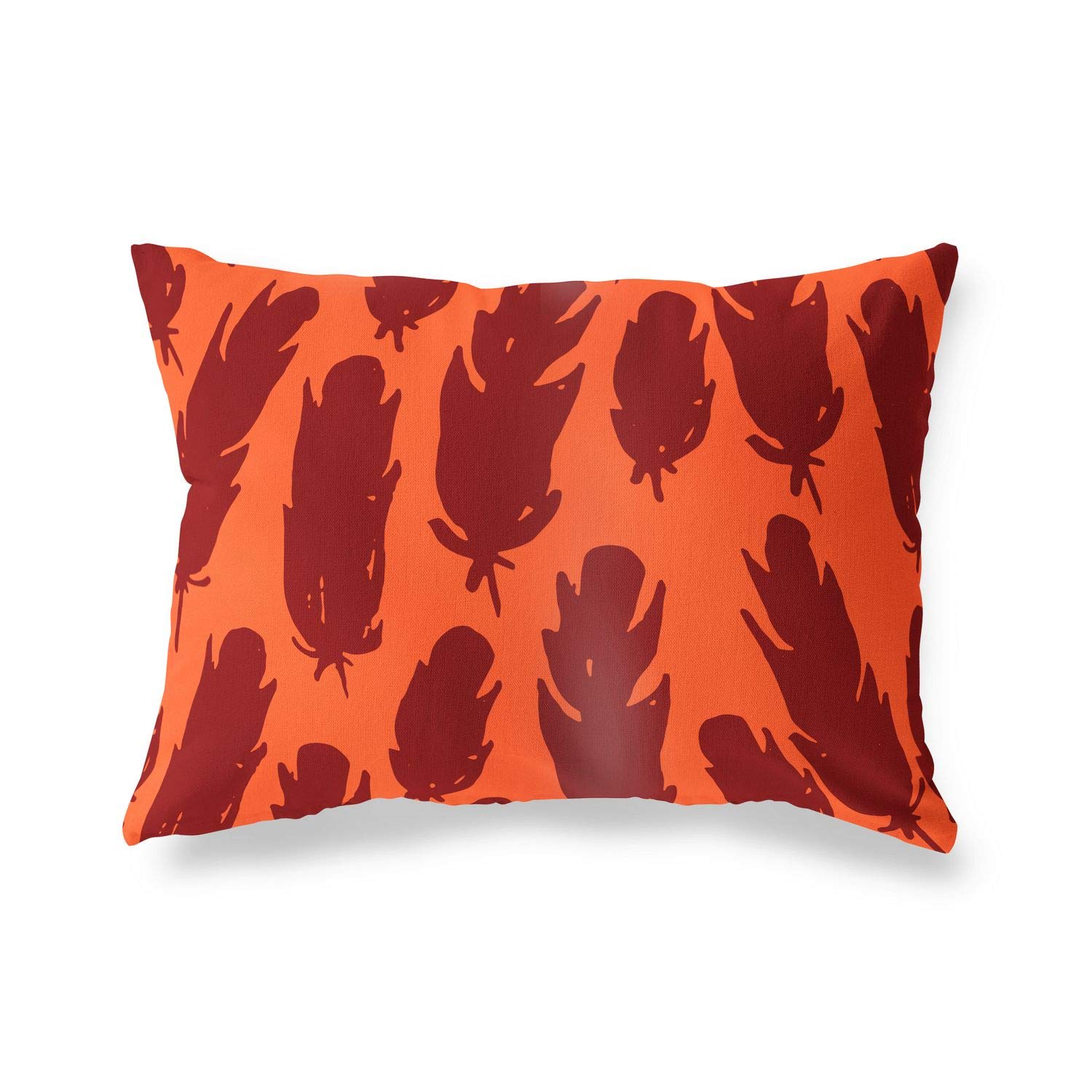 Bonamaison Decorative Cushion Cover Orange & Bordeux, Throw Pillow Covers, Home Decorative Pillowcases for Livingroom, Sofa, Bedroom, Size: 35x50 Cm - Designed and Manufactured in Turkey