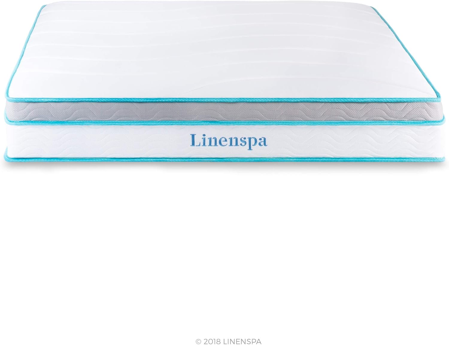 Linenspa 12 Inch Memory Hybrid Plush-Individually Encased Coils-Edge Support-Quilted Foam Cover Mattress, Full, White: Furniture & Decor