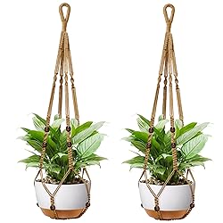 IDEEEPAN 35 Inch Macrame Plant Hanger - Fits 4-13