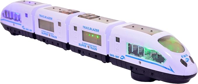 Lukas Electric Train Toy for Kids, High Speed Toy Train for Kids, Bump and Go Bullet Train Toy