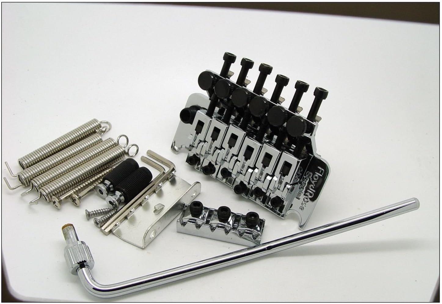 Genuine Floyd Rose Ii Special Tremolo System Bridge/arm/studs/springs Chrome New