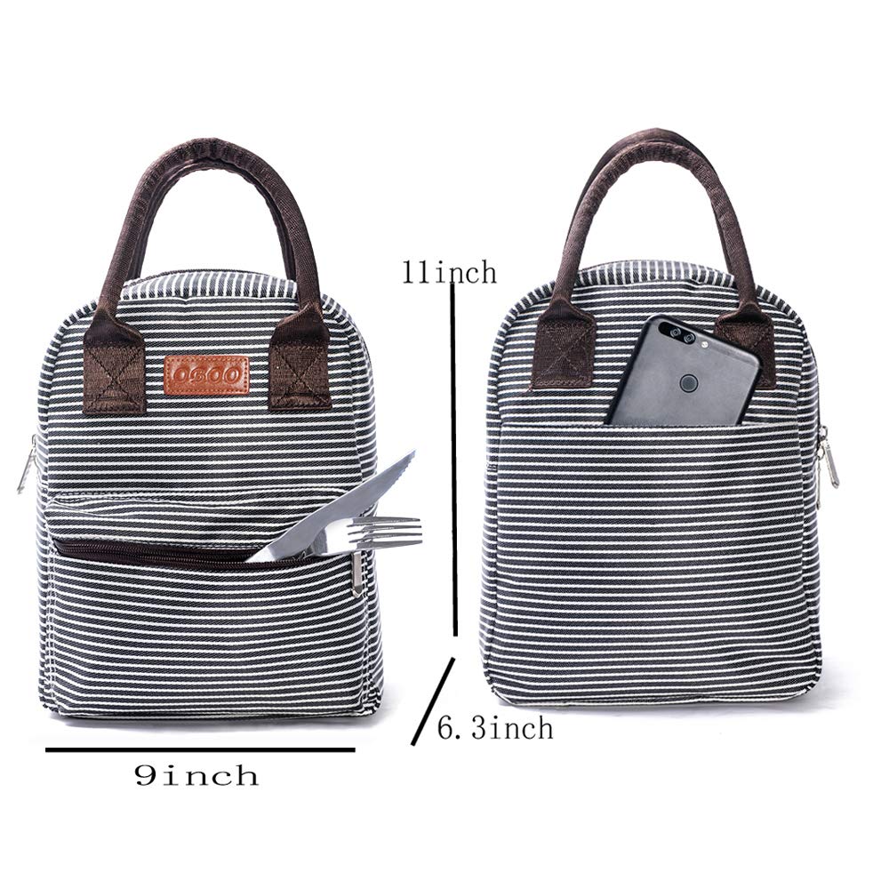 OBOO Lunch Tote Bag Insulated Lunch Box Meal Prep Cooler Bag for Man&Women.