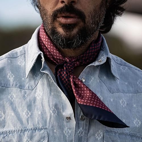 Bandana Scarf Men Elizabetta Men's Italian Silk Neckerchief Scarf