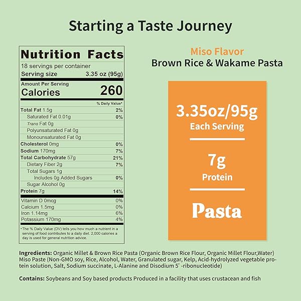 HETHSTIA ORGANIC RICE NOODLES 60.74 OZ GLUTEN-FREE BROWN RICE AND MILLET NOODLES 6 PACKS NON-GMO MISO RAMEN SOUP WHOLE GRAIN SPAGHETTI PASTA WITH MISO GOURMET BROTH, KOSHER, HEALTHY DIET FOR CHILDREN