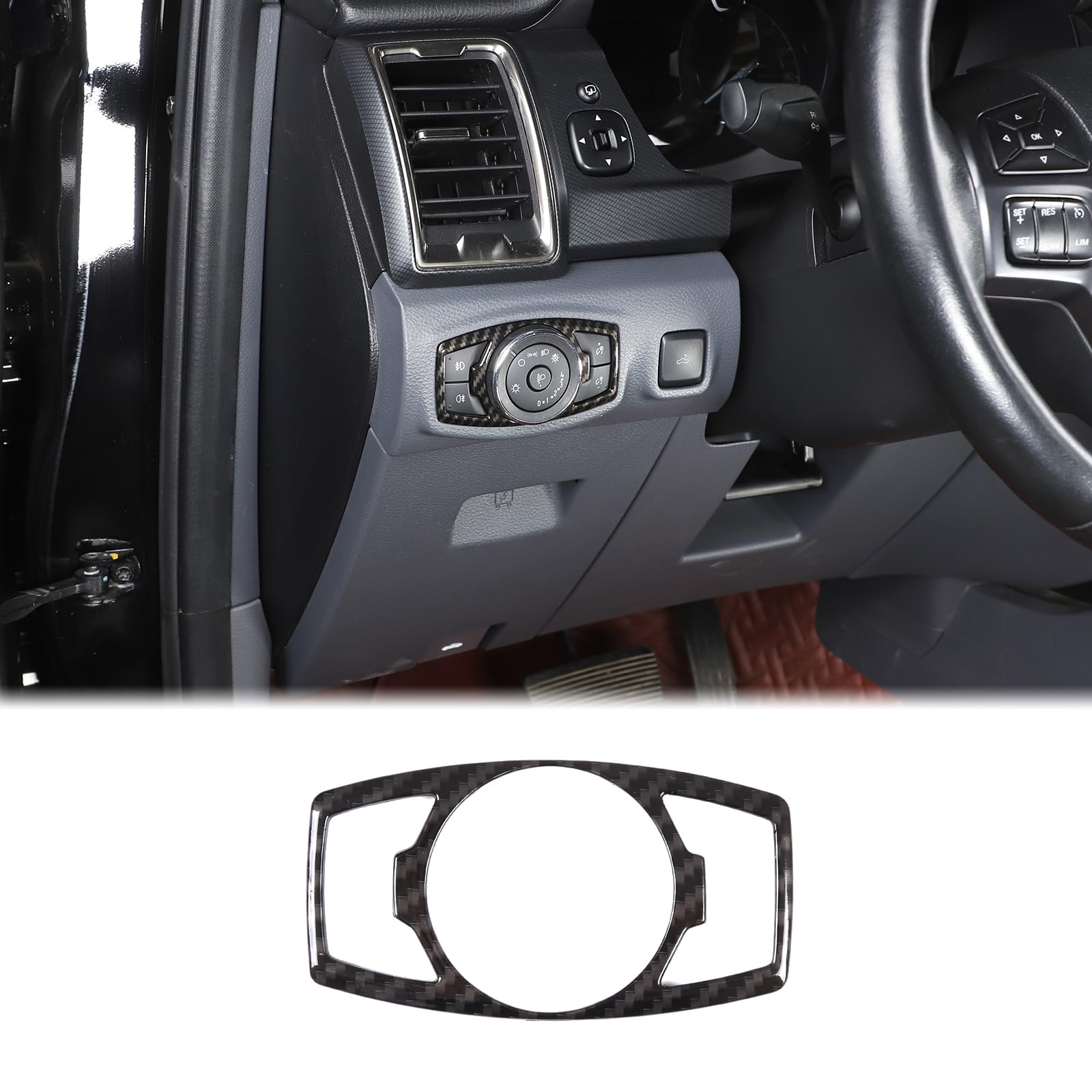 Car Centre Console Headlight Switch Buttons Frame