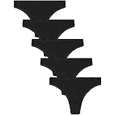 Organic Basics womens Core Ribbed Cotton Thong Underwear