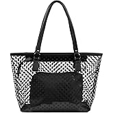 MICOM Cute Neno Candy Color Polka Dot Clear Bags Beach Tote Shoulder Handbag
