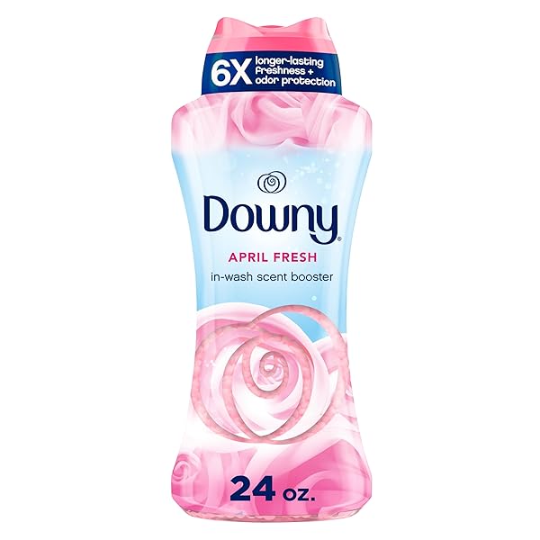 DOWNY APRIL FRESH IN-WASH LAUNDRY SCENT BOOSTER BEADS, 24 OZ, LAUNDRY SCENT BEADS, LONG-LASTING FRESHNESS