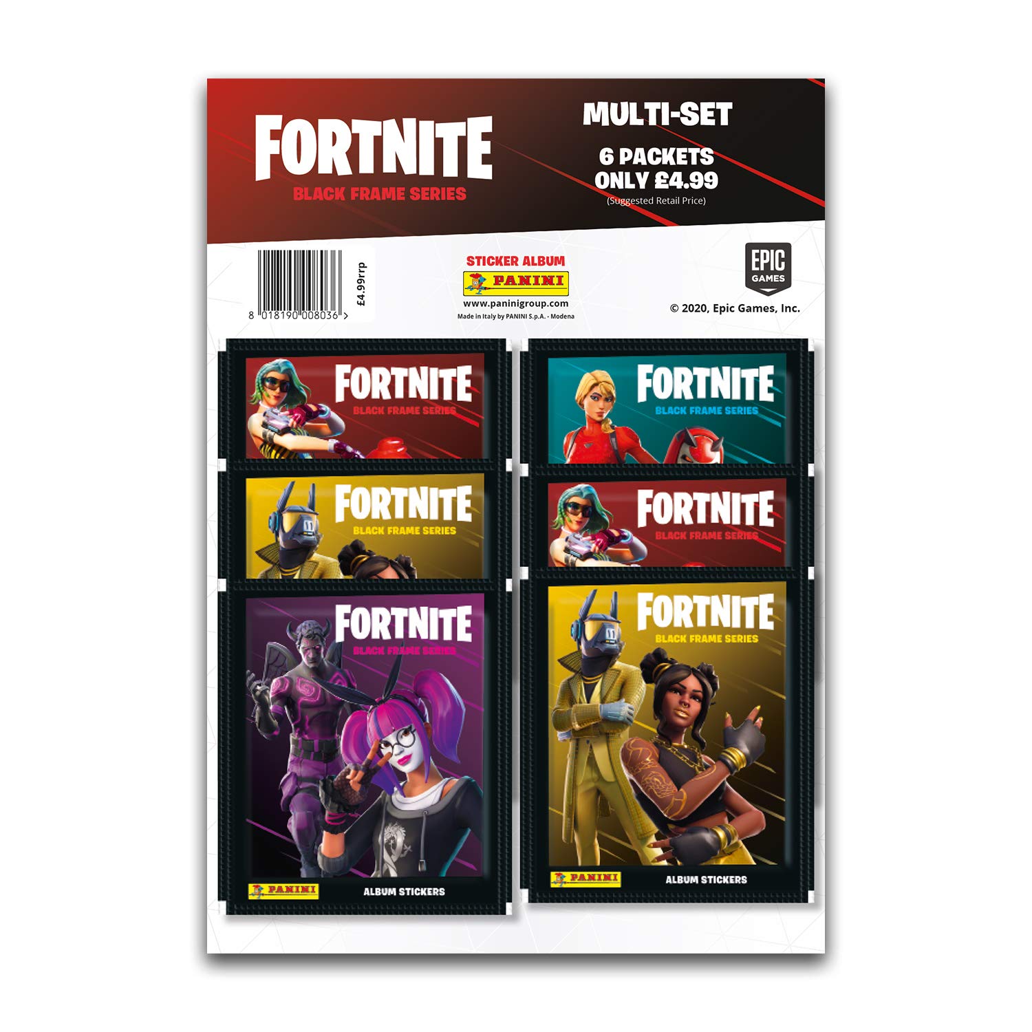 Fortnite Black Frame Series Sticker Collection