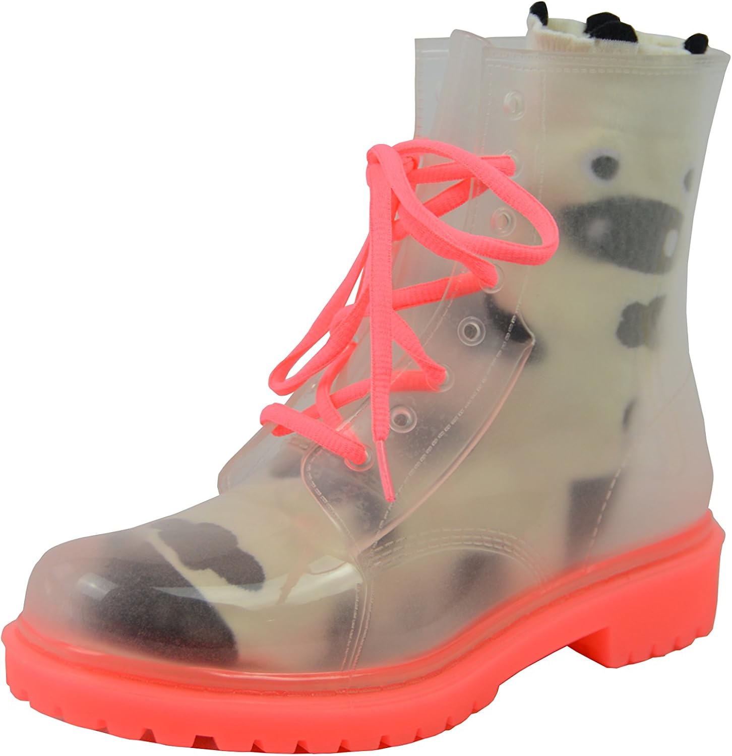 transparent jelly boots