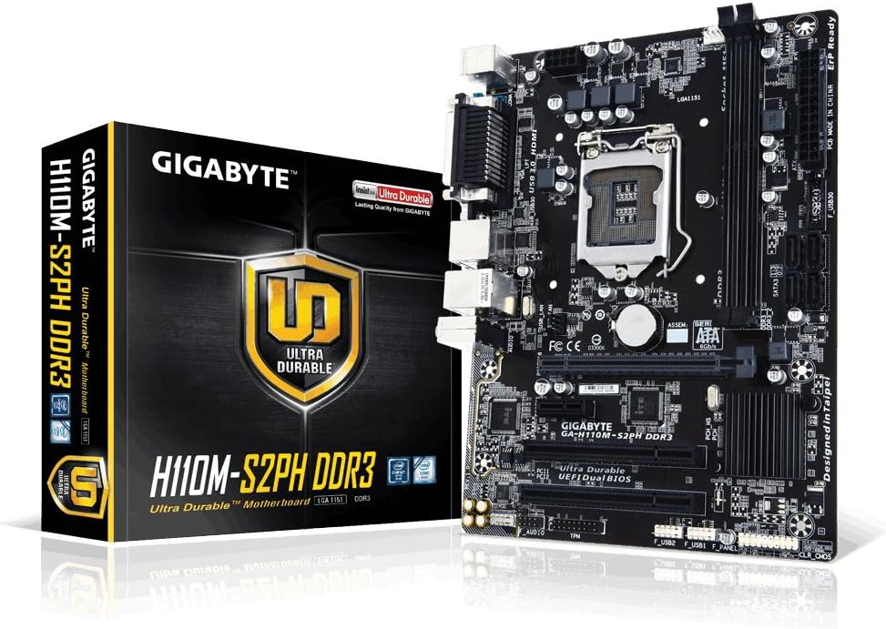 Gigabyte GAH110MS2PH Intel® H110 LGA 1151 (Zócalo H4) Micro ATX