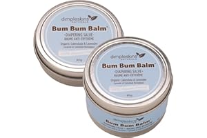 Dimpleskins Bum Bum Balm (2-Pack 30g & 85g) Natural Baby Bum Cream Calendula Cream Zinc-FREE | Diaper Cream Soothe Baby Skin 