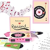 Anniversary Card to Husband with Lights & Music Sound – Pop Up For The Record Player Valentines Day Cards for Him, Her – Romantic Birthday Card for Boyfriend, GF - Cute Wedding Gift for Partner