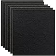 6 Pack Charcoal Cat Litter Box Replacment Filter Hooded Cat Litter Boxes and Pans Carbon Odor Filters, Black