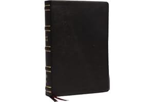 NKJV, Single-Column Wide-Margin Reference Bible, Genuine Leather, Black, Red Letter, Comfort Print: Holy Bible, New King James Version